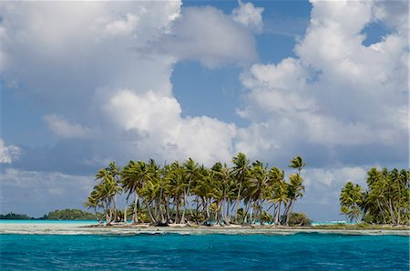 rangiroa atoll - Blue Lagoon, Rangiroa, Tuamotu archipel, Polynésie française, îles du Pacifique, du Pacifique Photographie de stock - Rights-Managed, Code: 841-03058283