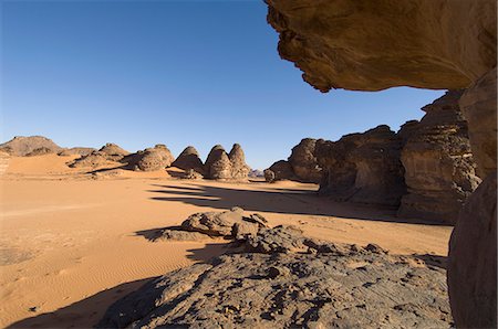 Akakus, Sahara desert, Fezzan (Libye), l'Afrique du Nord, Afrique Photographie de stock - Rights-Managed, Code: 841-03058522