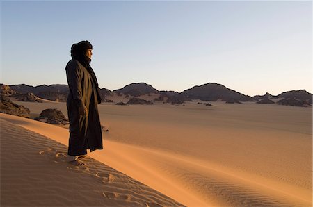 Touareg, Akakus, Sahara desert, Fezzan (Libye), l'Afrique du Nord, Afrique Photographie de stock - Rights-Managed, Code: 841-03058551