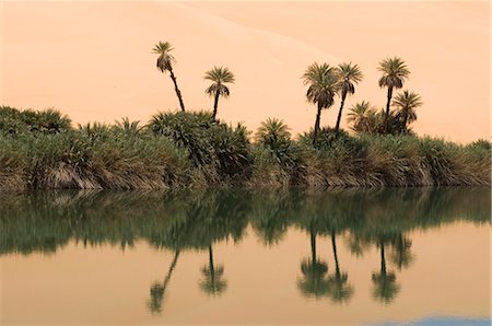 erg awbari - Oum El Ma lake, Erg Awbari, désert du Sahara, Fezzan (Libye), l'Afrique du Nord, Afrique Photographie de stock - Rights-Managed, Code: 841-03058588