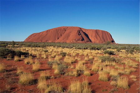 Uluru (Ayers Rock), Uluru-Kata Tjuta National Park, UNESCO World Heritage Site, Northern Territory, Australia, Pacific Stock Photo - Rights-Managed, Code: 841-03058646