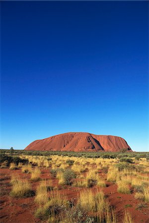 Uluru (Ayers Rock), Uluru-Kata Tjuta National Park, UNESCO Weltkulturerbe, Northern Territory, Australien, Pazifik Stockbilder - Lizenzpflichtiges, Bildnummer: 841-03058647