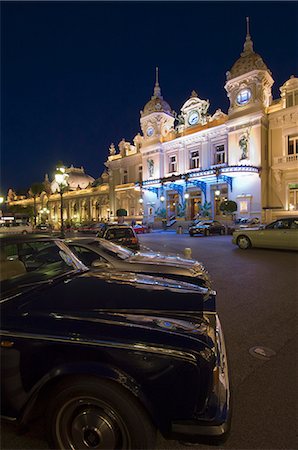 simsearch:841-03058788,k - Place du Casino at dusk, Monte Carlo, Monaco, Europe Foto de stock - Direito Controlado, Número: 841-03058788