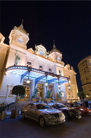 Place du Casino at dusk, Monte Carlo, Monaco, Europe Stock Photo - Rights-Managed, Code: 841-03058789