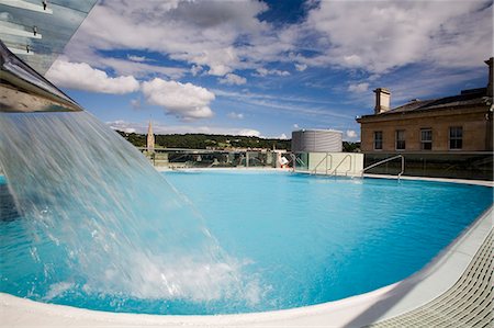 Roof Top Pool in New Royal Bath, Thermae Bath Spa, Bath, Avon, England, United Kingdom, Europe Foto de stock - Con derechos protegidos, Código: 841-03064005