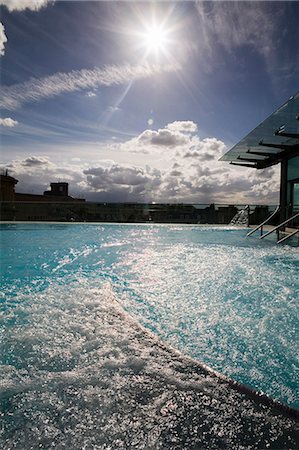 Roof Top Pool in New Royal Bath, Thermae Bath Spa, Bath, Avon, England, United Kingdom, Europe Stock Photo - Rights-Managed, Code: 841-03064007