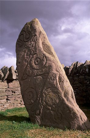 simsearch:841-03064018,k - Stone with Pictish and early Christian symbols, Aberlemno Pictish Stones, Aberlemno, Angus, Scotland, United Kingdom, Europe Foto de stock - Con derechos protegidos, Código: 841-03064020