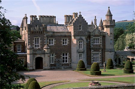 The house built to Sir Walter Scott's plan and where the writer lived from 1812 until his death 20 years later, Abbotsford House, near Melrose, Scottish Borders, Scotland, United Kingdom, Europe Stock Photo - Rights-Managed, Code: 841-03064033