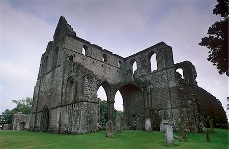 Dundrennan Cistercian abbey dating from the 12th-century, near Kirkcudbright, Galloway, Scotland, United Kingdom, Europe Foto de stock - Direito Controlado, Número: 841-03064131