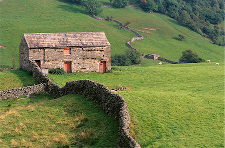 swaledale - Grange traditionnelle en supérieur Swaledale, Parc National de Yorkshire Dales, Yorkshire, Angleterre, Royaume-Uni, Europe Photographie de stock - Rights-Managed, Code: 841-03064168