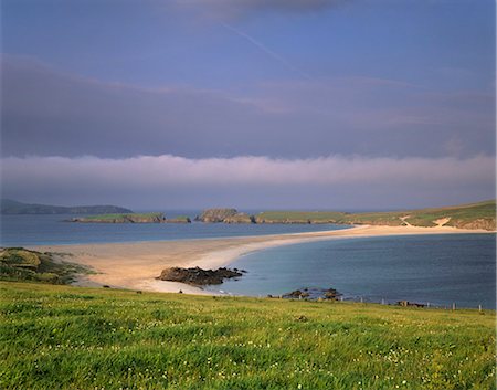 St. Ninian's Isle tombolo, connecting St Ninian to Mainland, South Mainland, Shetland Islands, Scotland, United Kingdom, Europe Foto de stock - Con derechos protegidos, Código: 841-03064269