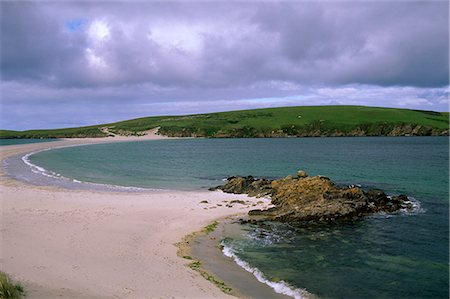 simsearch:841-02946244,k - St. Ninian Isle sand tombolo, connecting St. Ninian to Mainland, South Mainland, Shetland Islands, Scotland, United Kingdom, Europe Stock Photo - Rights-Managed, Code: 841-03064273