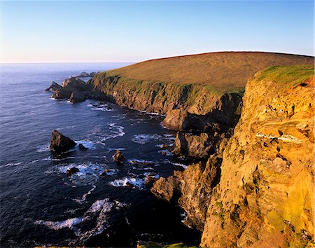 Cliffs of Hermaness Nature Reserve. Unst, Shetland Islands, Scotland, United Kingdom, Europe Stock Photo - Rights-Managed, Code: 841-03064356