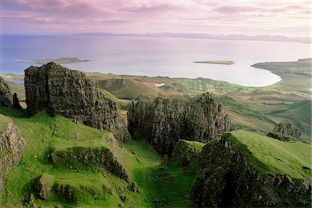 Table, Prison, le Quiraing, Trotternish, Isle of Skye, Highlands, Ecosse, Royaume-Uni, Europe Photographie de stock - Rights-Managed, Code: 841-03064362
