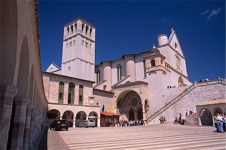 simsearch:841-03064520,k - Basilica di San Francesco (St. Francis) di Assisi (1182-1226), UNESCO World Heritage Site, Assisi, Umbria, Italy, Europe Stock Photo - Rights-Managed, Code: 841-03064374