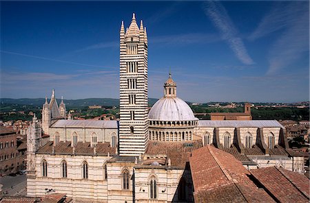 simsearch:841-03063056,k - Le Duomo, datant entre les XIIe et XIVe siècles, patrimoine mondial UNESCO, Sienne, Toscane, Italie, Europe Photographie de stock - Rights-Managed, Code: 841-03064526