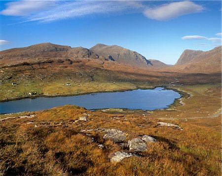 simsearch:841-03061198,k - View over Ardvourlie (Aird a Mhulhaid), Borglass (Bogha Glass) and Loch Seaforth, at dawn, North Harris, Outer Hebrides, Scotland, United Kingdom, Europe Foto de stock - Con derechos protegidos, Código: 841-03064584