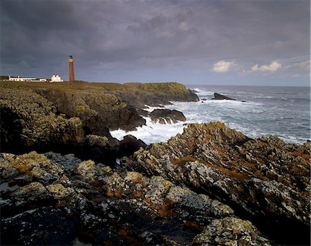 Butt of Lewis (Rubha Robhanais) lighthouse, northern tip of Lewis, Lewis, Outer Hebrides, Scotland, United Kingdom, Europe Stock Photo - Rights-Managed, Code: 841-03064619