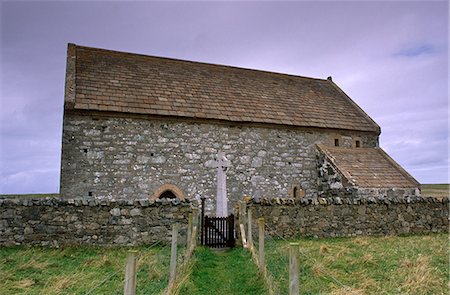 simsearch:841-03064120,k - St. Moluag's church (Teampull Mholuaidh), near Port of Ness (Port Nis), dating from the 12th century when under Norse rule, restored in 1912, Isle of Lewis, Outer Hebrides, Scotland, United Kingdom, Europe. Foto de stock - Direito Controlado, Número: 841-03064611