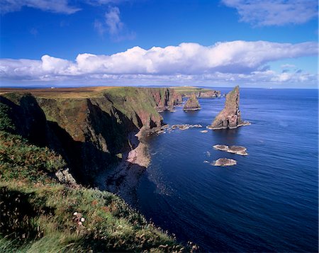 Duncansby Head sea stacks, north-east tip of Scotland, Caithness, Highland region, Scotland, United Kingdom, Europe Stock Photo - Rights-Managed, Code: 841-03064634