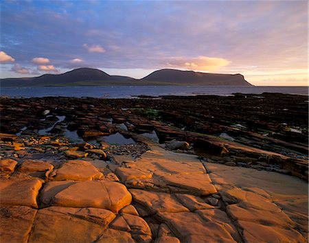 simsearch:841-02946244,k - Red sandstone shore, Hoy Island and Hoy Sound from Mainland, Orkney Islands, Scotland, United Kingdom, Europe Stock Photo - Rights-Managed, Code: 841-03064636