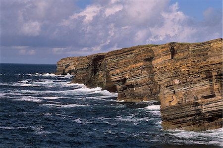 Rocky coast near Yesnaby, Mainland, Orkney Islands, Scotland, United Kingdom, Europe Stock Photo - Rights-Managed, Code: 841-03064644