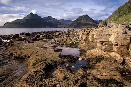 simsearch:841-03064742,k - Loch Scavaig et Black Cuillins distance, Isle of Skye, Hébrides intérieures en Écosse, Royaume-Uni, Europe Photographie de stock - Rights-Managed, Code: 841-03064677