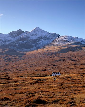 simsearch:841-03064736,k - Cottage et Sgurr nan Gillean, 964 m, plage de Black Cuillins près de Sligachan, Isle of Skye, Hébrides intérieures en Écosse, Royaume-Uni, Europe Photographie de stock - Rights-Managed, Code: 841-03064705