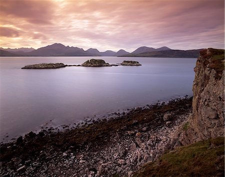 simsearch:841-07913718,k - Black Cuillins range from the shores of Loch Eishort, Isle of Skye, Inner Hebrides, Scotland, United Kingdom, Europe Stock Photo - Rights-Managed, Code: 841-03064701