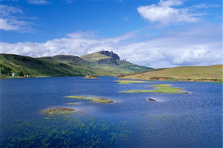 storrs - Loch Fada et le Storr, 719 m, Isle of Skye, Hébrides intérieures, Ecosse, Royaume-Uni, Europe Photographie de stock - Rights-Managed, Code: 841-03064744