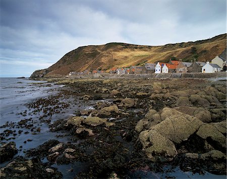 Crovie, a traditional fishing village, north coast, Aberdeenshire, Highland region, Scotland, United Kingdom, Europe Foto de stock - Con derechos protegidos, Código: 841-03064784