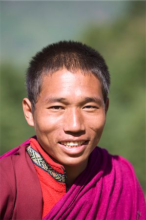 paro - Buddhist monk, Paro, Bhutan, Asia Stock Photo - Rights-Managed, Code: 841-03064981