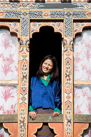 Bhutanese woman, Jankar, Bumthang, Bhutan, Asia Foto de stock - Con derechos protegidos, Código: 841-03065251