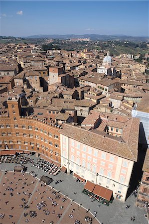 piazza del campo - Piazza del Campo, UNESCO World Heritage Site, Siena, Tuscany, Italy, Europe Foto de stock - Con derechos protegidos, Código: 841-03065431