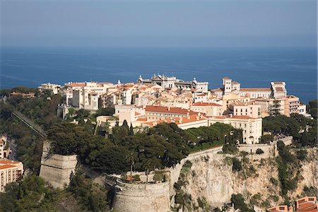 The Rock, Monaco, Cote d'Azur, Mediterranean, Europe Stock Photo - Rights-Managed, Code: 841-03065444