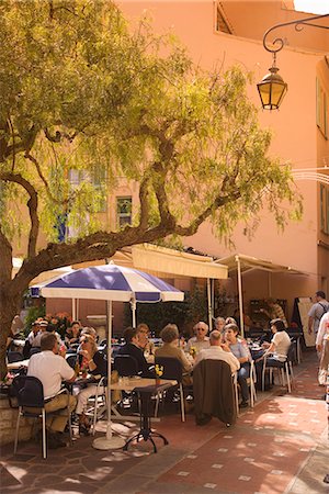 Cafe in the old town, Monaco, Cote d'Azur, Europe Stock Photo - Rights-Managed, Code: 841-03065440