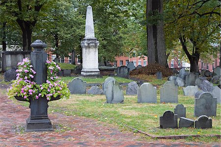 Copp's Hill Burying Ground, Freedom Trail, North End District, Boston, Massachusetts, New England, United States of America, North America Stock Photo - Rights-Managed, Code: 841-03065865