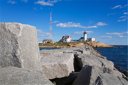 Eastern Point Lighthouse, Gloucester, Cape Ann, Greater Boston Area, Massachusetts, New England, United States of America, North America Fotografie stock - Rights-Managed, Codice: 841-03065880