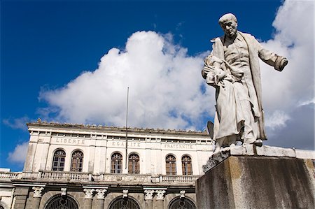 Statue de Schoelcher A., ancien palais de justice, Fort-de-France, Martinique, Antilles françaises, Antilles, Caraïbes, Amérique centrale Photographie de stock - Rights-Managed, Code: 841-03065915