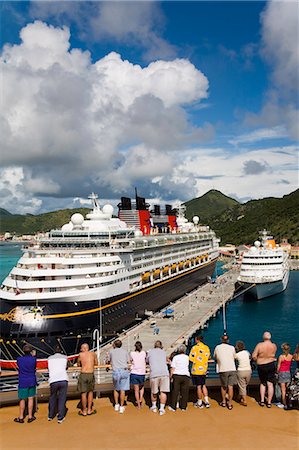 st martin - Cruise ship Terminal, Wathey Pier, Philipsburg, St. Maarten, Netherlands Antilles, Leeward Islands, West Indies, Caribbean, Central America Foto de stock - Con derechos protegidos, Código: 841-03065954