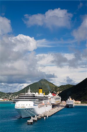 sint maarten - Paquebot de croisière Terminal, Wathey Pier, Philipsburg, St. Maarten, Antilles néerlandaises, îles sous-le-vent, Antilles, Caraïbes, Amérique centrale Photographie de stock - Rights-Managed, Code: 841-03065951