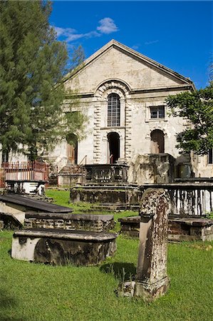 st john's church - St. John's Cathedral, St. Johns, Antigua Island, Antigua and Barbuda, Leeward Islands, Lesser Antilles, West Indies, Caribbean, Central America Foto de stock - Direito Controlado, Número: 841-03065970