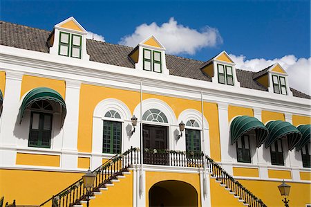 Governor's Palace in Fort Amsterdam, Punda District, Willemstad, UNESCO World Heritage Site, Curacao, Netherlands Antilles, West Indies, Caribbean, Central America Stock Photo - Rights-Managed, Code: 841-03065996