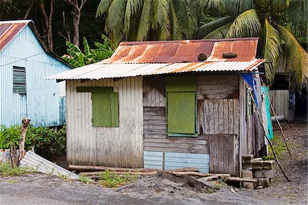 decrépito - Wooden house, Prince Rupert Bay, Portsmouth, Dominica, Lesser Antilles, Windward Islands, West Indies, Caribbean, Central America Foto de stock - Con derechos protegidos, Código: 841-03066031