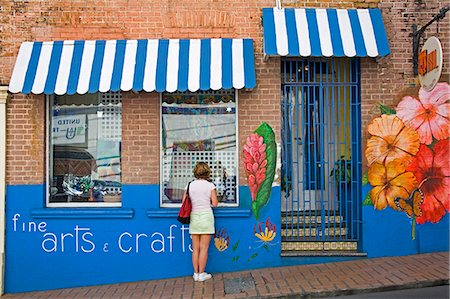 Craft store on Young Street, St. George's, Grenada, Windward Islands, Lesser Antilles, West Indies, Caribbean, Central America Stock Photo - Rights-Managed, Code: 841-03066097