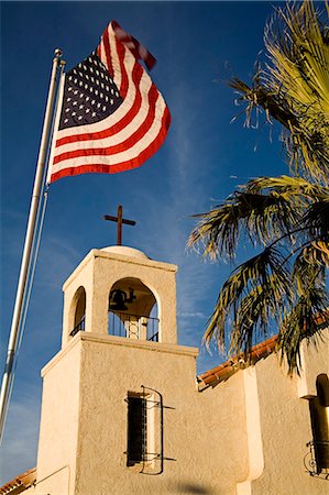 Blessed Sacrament Catholic church, 29 Palms City, Southern California, United States of America, North America Stock Photo - Rights-Managed, Code: 841-03066220