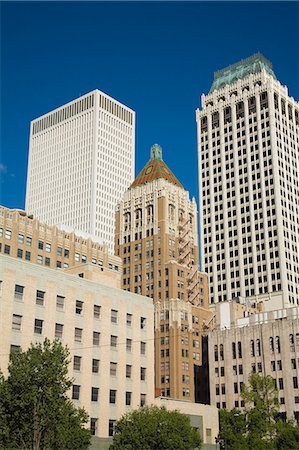 Downtown Tulsa, Oklahoma, United States of America, North America Stock Photo - Rights-Managed, Code: 841-03066269