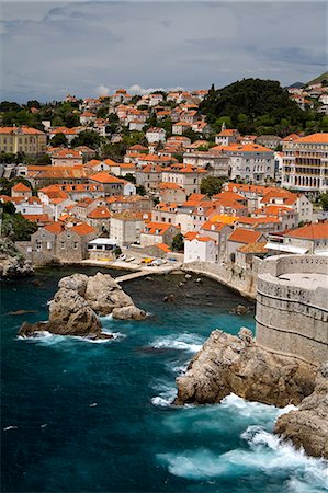 simsearch:841-06031177,k - Red tiled roofs, Dubrovnik, Dalmatia, Croatia, Europe Fotografie stock - Rights-Managed, Codice: 841-03066445
