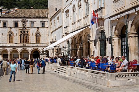 simsearch:841-03066514,k - En plein air, salle à manger, la place de Luza, Dubrovnik, Dalmatie, Croatie, Europe Photographie de stock - Rights-Managed, Code: 841-03066459