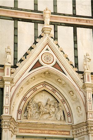 simsearch:841-03064501,k - Doorway detail, Basilica di Santa Croce, Florence, Tuscany, Italy, Europe Foto de stock - Con derechos protegidos, Código: 841-03066525
